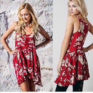 Free People trapeze slip dress antique rose